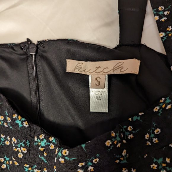 Hutch Ditsy Floral Corset Mini Dress in Black Motif - Size Small - Picture 5 of 5